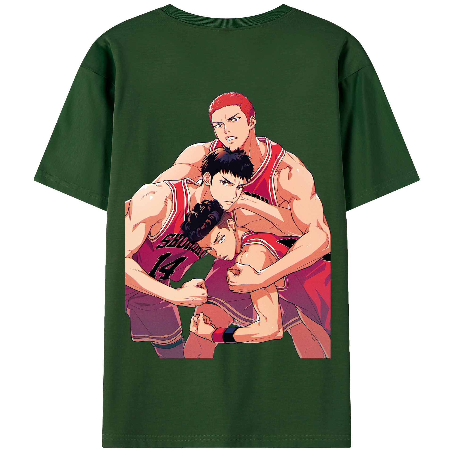 SLAM DUNK／スラムダンク 綿100％半袖Tシャツ（背面プリント）